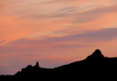 SUNSET SKIES OVER GREAT TREFFGARNE MOUNTAIN NEAR FISHGUARD